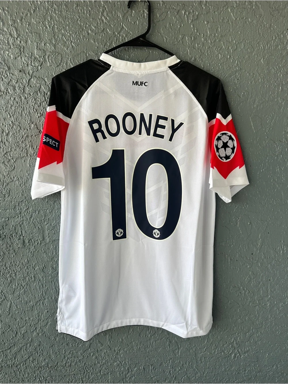 Rooney Manchester United 2011 Final Jersey White Men Size - Picture 1 of 3